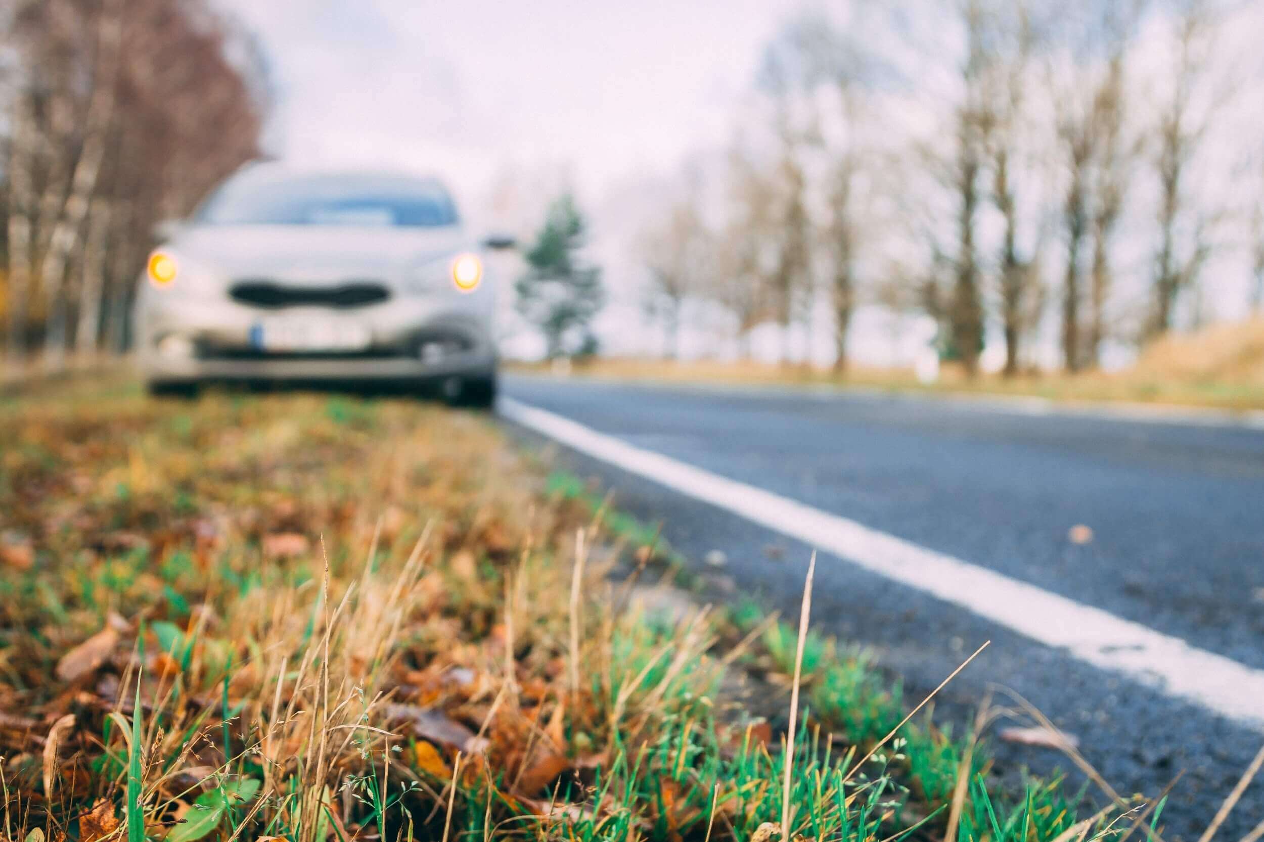 A car on the side of the road